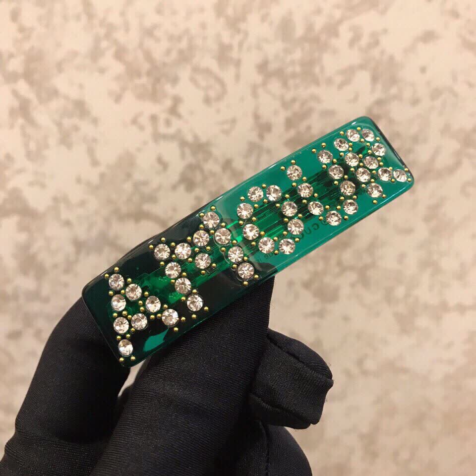Gucci Crystal 'Amour' Single Hair Barrette
